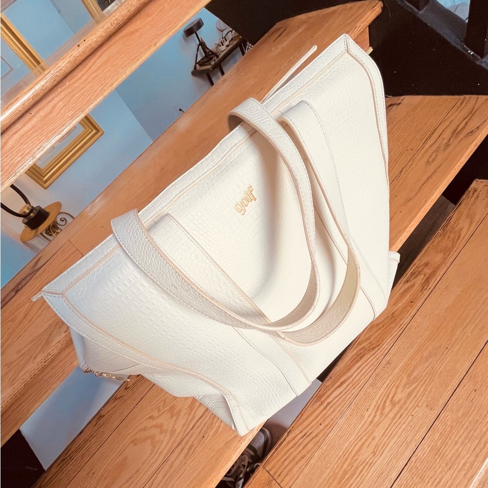 Golf Wang Alligator Tote Bag - cream